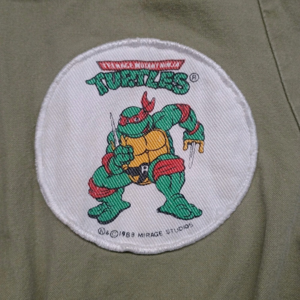 Vintage 1989 Teenage Mutant Ninja Turtles Mirage Jumpsuit Costume Size 6 Green - Picture 6 of 14